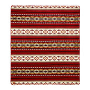 Ultra Soft Southwestern Red Hot Handmade Woven Blanket