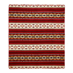 Ultra Soft Southwestern Red Hot Handmade Woven Blanket