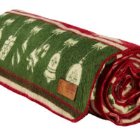 Queen Size Ultra Soft Red Christmas Handmade Woven Blanket