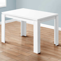 48" X 32" X 30.5 " White Dining Table