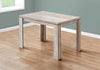 48" X 32" X 30.5 " Taupe Reclaimed Wood-Look Dining Table