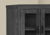 42" X 15.5" X 30" Black Reclaimed Wood-Look Corner Tv Stand