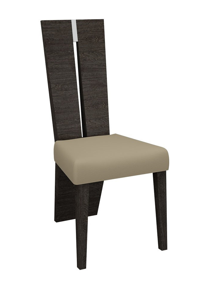 Contemporary Sleek Gray Dining Chair Set of 2