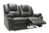 146" X 76" X 80" Gray Power Reclining Sofa Love