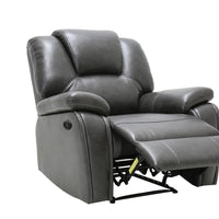 185" X 114" X 120" Gray Power Reclining Sofa Set