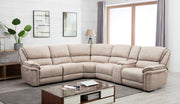 91 X 114" X 41" Beige Power Reclining Sectional