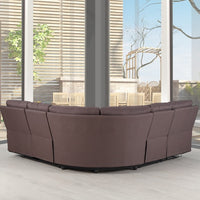 80" X 80" X 39" Brown Sectional