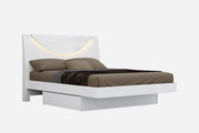 60" X 80" X 43" White Queen Bed