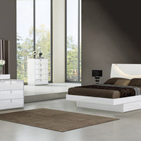 446.5" X 189.8" X 74.1" White 4PC Queen Bedroom Set