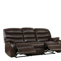 82" X 38" X 40" Dark Brown Sofa