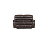 62" X 38" X 40" Dark Brown Loveseat