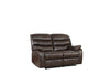 62" X 38" X 40" Dark Brown Loveseat