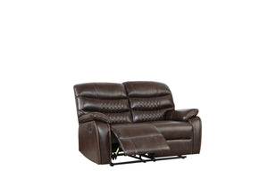 62" X 38" X 40" Dark Brown Loveseat