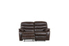 62" X 38" X 40" Dark Brown Loveseat