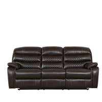 144" X 76" X 80" Dark Brown Sofa Love