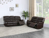 144" X 76" X 80" Dark Brown Sofa Love