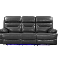 89" X 40" X 41" Gray Power Reclining Sofa
