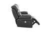 78" X 40" X 41" Gray Power Reclining Console Loveseat