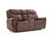 66" X 40" X 40" Brown Console Loveseat