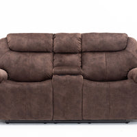 66" X 40" X 40" Brown Console Loveseat