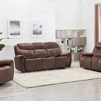 195" X 120" X 120" Brown Sofa Set
