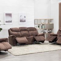 195" X 120" X 120" Brown Sofa Set