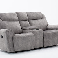 66" X 40" X 40" Gray Console Loveseat