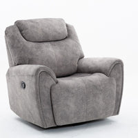 41" Gray Reclining Chair