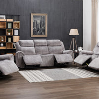 195" X 120" X 120" Gray Sofa Set