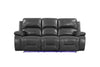 89" X 40" X 40" Gray Power Reclining Sofa