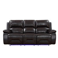 210" X 120" X 120" Brown Power Reclining Sofa Set