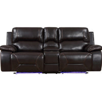 210" X 120" X 120" Brown Power Reclining Sofa Set