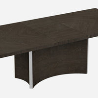 98.5" X 4.35" X 30" Gray Dining Table