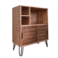 16" x 31" x 39" Brown, Wood, Cabinet-Storage