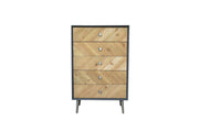 16.75" x 25.5" x 41" Gray Wood Cabinet