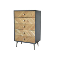 16.75" x 25.5" x 41" Gray Wood Cabinet