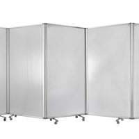 318" x 1" x 71" Clear Metal 9 Panel Resilient Screen