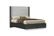 60" X 80" X 60" Gray Stainless Steel Queen Bed