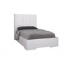 44" X 80" X 48" Gloss White Stainless Steel Twin Bed