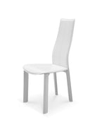 Modern Dining White Faux Leather Dining Chair