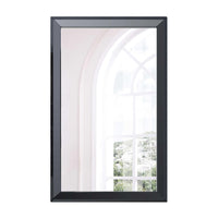 32" X 2" X 51" Gloss Black Glass Mirror