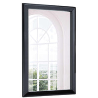 32" X 2" X 51" Gloss Black Glass Mirror