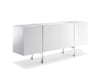 71" X 17" X 30" White Stainless Steel Buffet