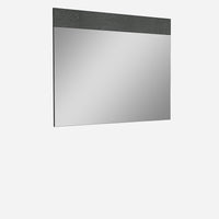 63" X 1" X 48" Gloss Grey Glass Mirror