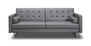 80 X 45 X 13 Gray Sofa Bed with Stainless Steel Legs