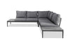 98" X 98" X 26" Grey Aluminum Sectional