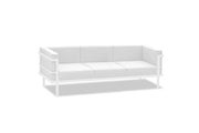 58" X 27" X 28" white Aluminum Coffee Table