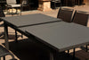 71" X 43" X 30" Gray Aluminum Extendable Dining Table