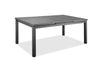 71" X 43" X 30" Gray Aluminum Extendable Dining Table