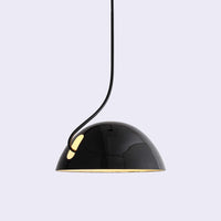 19" X 19" X 40.5" Black Aluminum Pendant Lamp